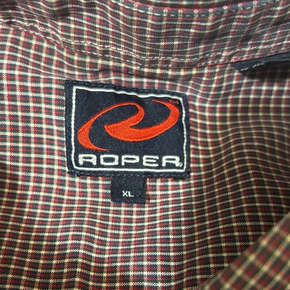 Roper Plaid Short Sleeve Button Down Shirt - Picture 3 of 9